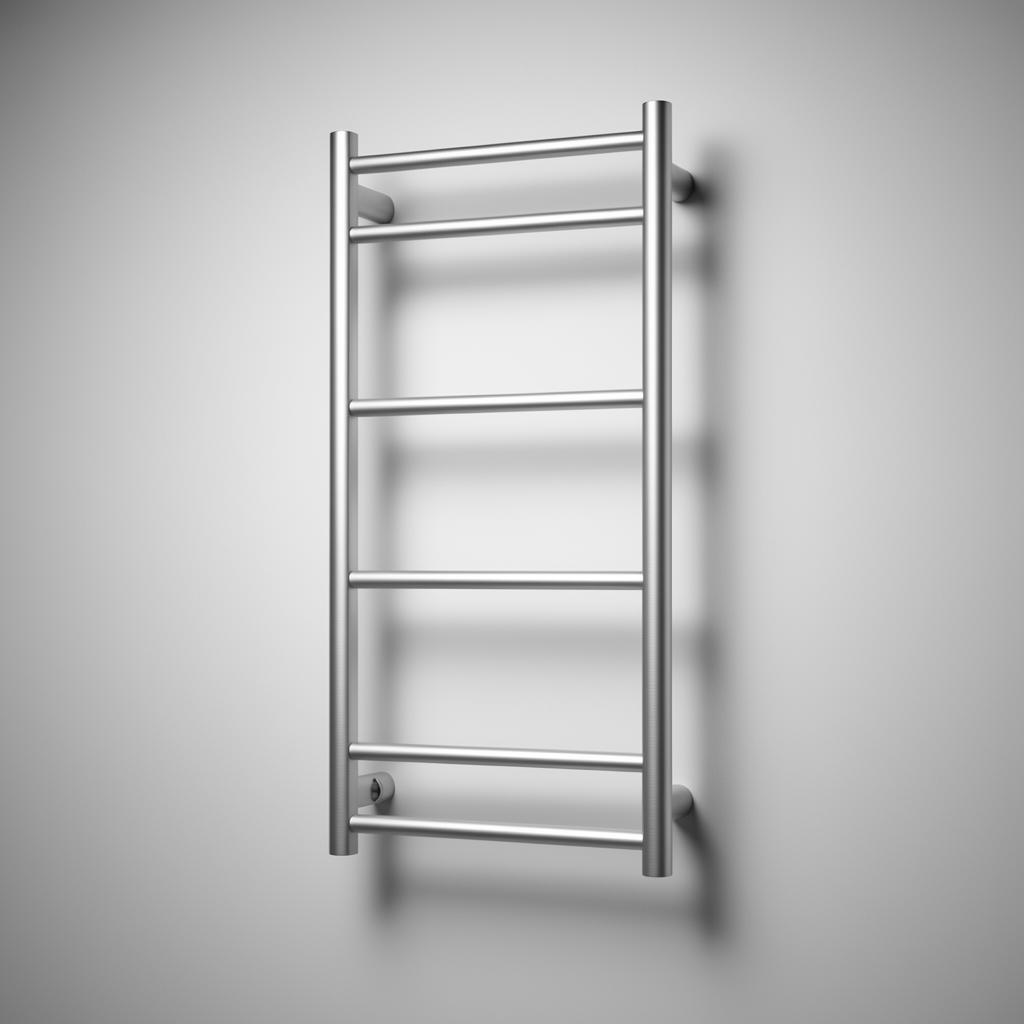 Titan brushed silver towel warmer